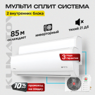 Мульти сплит система на 2 комнаты Royal Clima 4RMX-28HN/OUT + RCI-TMN12HN + RCI-TM18HN