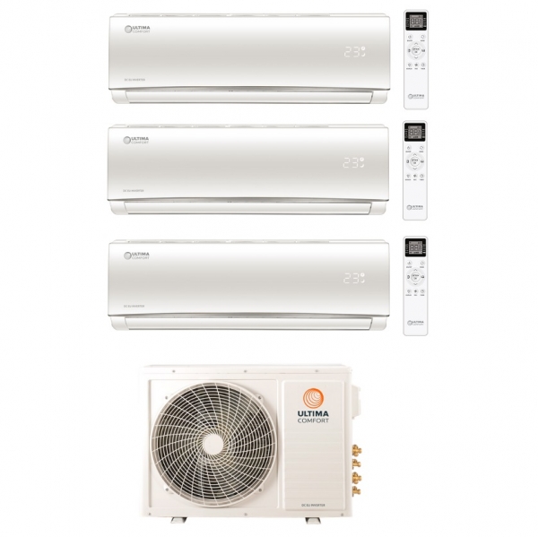 Мульти сплит-система на 3 комнаты ULTIMA COMFORT UC-3FMA24-OUT / UC-EMM09PN х3