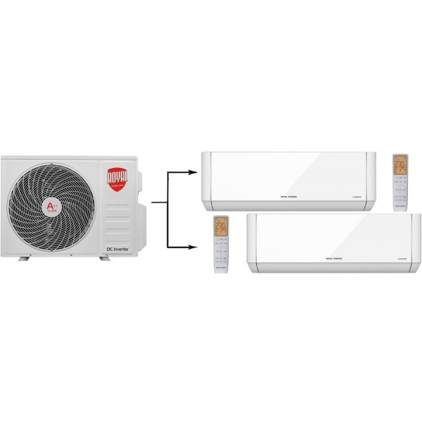 Мульти сплит - система на 2 комнаты Royal Thermo RTFMO-18HN8 / RTFMI-09HN8/white х2
