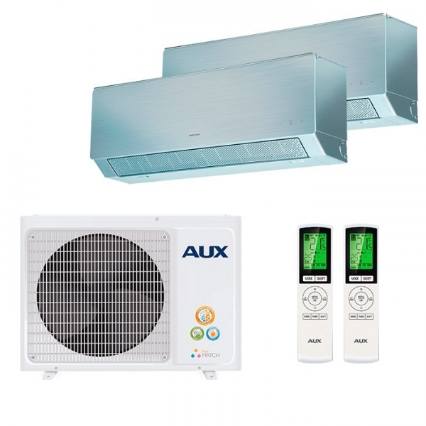 Мульти сплит система на 2 комнаты AUX AM2-H18/4DR2 + AMWM-H09/4R2(СD) х2