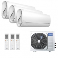 Мульти сплит-система на 3 комнаты Midea M3OA-27HFN8-Q1 / MSFA2-09N8D6-I х3