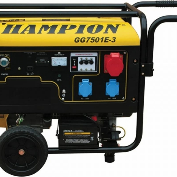Бензиновый генератор CHAMPION GG7501E-3