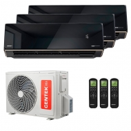 Мульти сплит-система Centek CT-66AM3-H27/4DR3C / CT-66AMWM-H09/4R3B(HE) х3