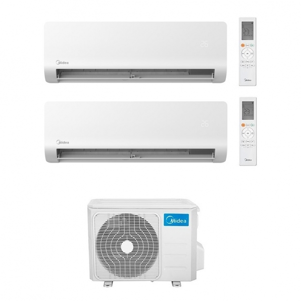 Мульти сплит-система на 2 комнаты Midea M2OE-18HFN8-Q1 / MMES1S-09FRN8G1 х2