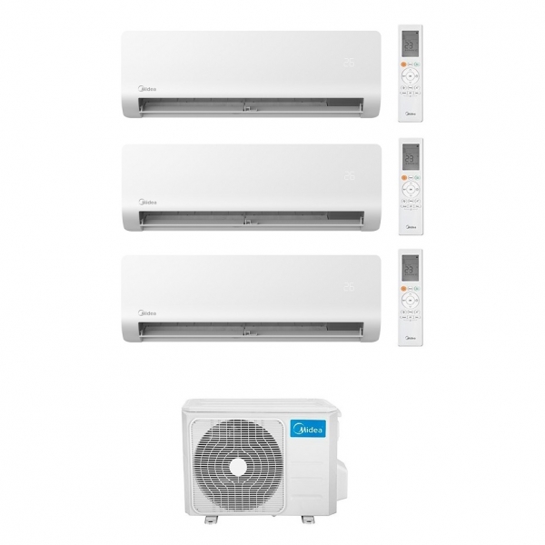 Мульти сплит-система на 3 комнаты Midea M3OA-27HFN8-Q1 / MMES1S-09FRN8G1 х3
