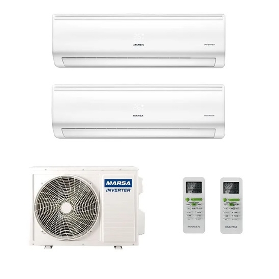 Мульти сплит-система на 2 комнаты Marsa MRK-2M18HTPE-W / MRK-T09PA х2