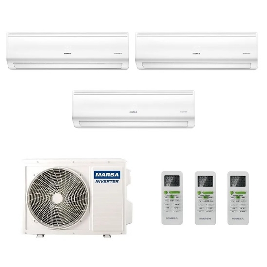 Мульти сплит-система на 2 комнаты Marsa MRK-3M27HTPE-W / MRK-T09PA х3